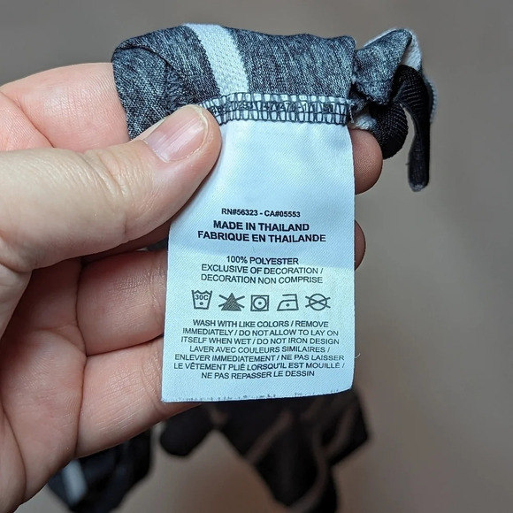 Nike Woman's Dri - Fit Golf Short Sleeve T Shirt Polo Heather Grey Striped Small - Picture 6 of 8